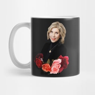 Christine Baranski Floral Mug